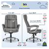 Serta at Home Serta Fairbanks Big & Tall High Back Executive Office & Gaming Chair w/ Layered Body Pillows Upholstered, Leather in Gray | Wayfair