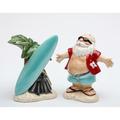 Cosmos Gifts Hawaiian Santa Salt & Pepper Set Ceramic in Blue/Red | 3.5 H x 2.25 W x 2.63 D in | Wayfair 10702