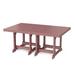 Wildridge Heritage 44"x72" Outdoor Table Plastic in Brown | 30 H x 72 W x 44 D in | Wayfair LCC-189-Cherry Wood