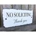 Sassy Squirrel Ink No Soliciting Sign in Black | 6 H x 12 W x 0.25 D in | Wayfair 5355925225161