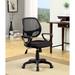 Symple Stuff Mesh Task Chair Upholstered/Mesh/Metal in Black/Gray | 35 H x 19.5 W x 22.25 D in | Wayfair SYPL4495 45103170