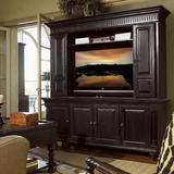 Tommy Bahama Home Kingstown Solid Wood Entertainment Center for TVs up to 78" Wood in Brown/Red | Wayfair