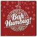 The Holiday Aisle® Bah Humbug - Textual Art Print on Canvas Canvas, Wood in Green/Red/White | 30 H x 30 W x 1.5 D in | Wayfair THLA6971 40306581