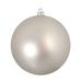 The Holiday Aisle® Silver Shatterproof Matte Commercial Christmas Ball Ornament Plastic in Gray/Yellow | 10.5 H x 10 W x 10 D in | Wayfair