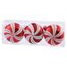 The Holiday Aisle® Candy Cane Flat Ball Ornament Plastic in Red/White | 3.75 H x 3.75 W x 3.75 D in | Wayfair THDA4443 42510646