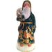 The Holiday Aisle® Schaller Paper Mache Candy Container Santa Green Coat w/ Partridge | 8 H x 3.75 W x 3.75 D in | Wayfair THLA6085 40242955