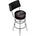 Trademark Global University of Georgia 31" Swivel Bar Stool Upholstered/Leather/Metal/Faux leather in Black/Gray | 41.75 H x 20 W x 20 D in | Wayfair