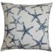 The Pillow Collection Ilene Coastal Cotton Throw Pillow Cover in Blue/Navy | 18 H x 18 W x 5 D in | Wayfair P18FLAT-PP-SEAFRIENDS-NAVY-C100