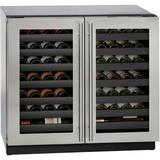 U-Line 62 Bottle 3000 Series Dual Zone Built-in Wine Refrigerator in Gray | 33.687 H x 23.437 W x 35.437 D in | Wayfair U-3036WCWCS-00B