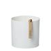 Wrought Studio™ 3-Piece Pickens Wood Pot Planter Set Wood in White | 4.3 H x 4.3 W x 4.3 D in | Wayfair VARK1206 45386938