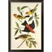 Global Gallery Louisiana Tanager, Scarlet Tanager by John James Audubon - Picture Frame Print on Canvas Canvas, in Black/Green | Wayfair