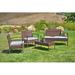 Wrought Studio™ Tindal 4 Piece Sofa Seating Group w/ Cushions, Wicker in Gray | Outdoor Furniture | Wayfair E96CAA6D28FE46BAA106BC99376E3F6E