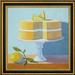 Canvas Art USA 'Double Layer Lemon Cake' by Patricia Doherty Framed Painting Print Canvas, Wood in Blue/Yellow | 18.5 H x 18.5 W x 1.25 D in | Wayfair
