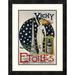 Global Gallery 'Vichy, Source Des Etoiles' Framed Vintage Advertisement Paper in Black | 22 H x 17.08 W x 1.5 D in | Wayfair DPF-267444-16-119