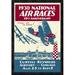 Global Gallery 'National Air Races 1930' Framed Vintage Advertisement Metal in Blue/Red | 32 H x 22 W x 1.5 D in | Wayfair GCF-382150-2030-299