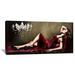 Global Gallery Red Velvet by Pierre Benson Painting Print on Wrapped Canvas in Black/Red | 24 H x 48 W x 1.5 D in | Wayfair GCS-395046-2448-142