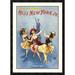 Global Gallery 'Miss New York Jr. Burlesque, 1897' by H.C. Miner Litho copmany Framed Vintage Advertisement Paper in White | Wayfair