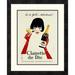 Global Gallery 'Clairette de Die' by Alain Gauthier Framed Vintage Advertisement Paper in Black/Red | 22 H x 17.88 W x 1.5 D in | Wayfair