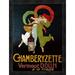 Global Gallery 'Chamberyzette' Framed Vintage Advertisement Canvas in Black/Green/Red | 24 H x 18.18 W x 1.5 D in | Wayfair GCF-267460-22-299