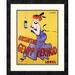 Global Gallery 'Absinthe Gempp Pernod, 1903' by Leonetto Cappiello Framed Vintage Advertisement Paper in Indigo/Red/Yellow | Wayfair