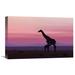 Global Gallery 'Good Morning Masai Mara 7' by Libor Plocek Photographic Print on Wrapped Canvas in Black/Indigo | 14.1 H x 22 W x 1.5 D in | Wayfair