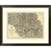 Global Gallery Civil War Military Operations of the Atlanta Campaign, 1876 Framed Graphic Art Metal in Gray | 32 H x 40 W x 1.5 D in | Wayfair