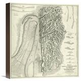 Global Gallery Civil War Map of The Siege of Vicksburg, Miss, 1863 by Charles Spangenberg Graphic Art on Wrapped Canvas in Gray | Wayfair