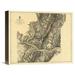 Global Gallery Civil War Map - Harper's Ferry, 1869 Graphic Art on Wrapped Canvas in Gray | 13 H x 16 W x 1.5 D in | Wayfair GCS-295387-16-144