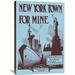 Global Gallery 'New York Town for Mine' by S.T. Vintage Advertisement on Wrapped Canvas in White | 36 H x 24 W x 1.5 D in | Wayfair