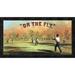 Global Gallery 'On the fly' Framed Vintage Advertisement Canvas in Green/Orange | 14 H x 26 W x 1.5 D in | Wayfair GCF-376504-1224-299