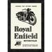 Global Gallery 'Royal Enfield Motorcycles: Leading the Victory Parade' Framed Vintage Advertisement Canvas in Black | 20 H x 14 W x 1.5 D in | Wayfair