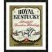 Global Gallery 'Royal Kentucky Straight Bourbon Whiskey' Framed Vintage Advertisement Canvas in Brown | 28 H x 23.6 W x 1.5 D in | Wayfair