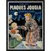 Global Gallery 'Plaques Jougla' by Eugene Oge Framed Vintage Advertisement Paper in Brown | 38 H x 28.62 W x 1.5 D in | Wayfair GCF-294700-36-299