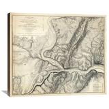 Global Gallery Civil War Map of the Country Adjacent to Harper's Ferry, Virginia | 31 H x 36 W x 1.5 D in | Wayfair GCS-295407-36-146