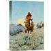 Global Gallery 'The Outlier' by Frederic Remington Painting Print on Wrapped Canvas in White | 36 H x 24 W in | Wayfair GCS-133281-2436-142