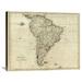 Global Gallery Map of South America, 1796 John Reid Graphic Art on Wrapped Canvas Canvas | 24 H x 30 W x 1.5 D in | Wayfair GCS-295211-30-144