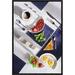 Global Gallery 'Suprematic Meal: English Breakfast' by Dina Belenko Framed Photographic Print Canvas, in Blue/White | Wayfair GCF-466783-1218-175