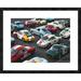 Global Gallery 'Vintage sport cars at Grand Prix, Nurburgring' Framed Photographic Print Metal in Gray | 26 H x 32 W x 1.5 D in | Wayfair