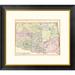 Global Gallery Indian Territory, 1890 by Samuel Augustus Mitchell Framed Graphic Art Paper in Pink | 23 H x 26 W x 1.5 D in | Wayfair