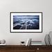 Global Gallery Blue Diamonds by Jesus M. Garcia - Picture Frame Photograph Print Glass/Paper in Black/Blue/Gray | 26.2 H x 42 W x 1.5 D in | Wayfair