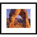 Global Gallery 'Delicate Arch & La Sal Mountains, Arches National Park, Utah' Framed Photographic Print Paper in Blue/Brown | Wayfair