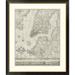 Global Gallery 'Plan of the City of New York, Copied from the Ratzger Map' Framed Graphic Art Paper in Black/Brown | 45 H x 38 W x 1.5 D in | Wayfair