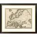 Global Gallery Map of Europe, 1839 by Samuel Augustus Mitchell Framed Graphic Art Metal | 33 H x 40 W x 1.5 D in | Wayfair DPF-295173-30-296