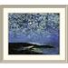 Global Gallery 'Moonlight, Isle of Shoals' by Childe Hassam Framed Painting Print Metal in Brown | 32 H x 38 W x 1.5 D in | Wayfair