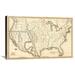 Global Gallery Map of the United States & Texas, Mexico & Guatimala, 1839 by Samuel Augustus Mitchell Graphic Art on Wrapped Canvas Canvas | Wayfair