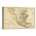 Global Gallery 'North America, As Divided Amongst The European Powers, 1776' Graphic Art Print on Wrapped Canvas | 28 H x 40 W x 1.5 D in | Wayfair