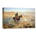 Global Gallery 'The Wagon Boss' by Charles M. Russell Painting Print on Wrapped Canvas in White | 24 H x 36 W x 1.5 D in | Wayfair