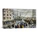 Global Gallery 'Destruction of Tea at Boston Harbor' by Currier & Ives Painting Print on Wrapped Canvas in Black/Blue/Brown | Wayfair