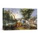 Global Gallery 'Animals Entering Noah's Ark' by Jan Brueghel the Younger Painting Print on Wrapped Canvas in White | Wayfair GCS-266003-36-142