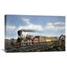 Global Gallery 'American Express Train' by Currier & Ives Painting Print on Wrapped Canvas in Black/Blue/Brown | 14.08 H x 22 W x 1.5 D in | Wayfair